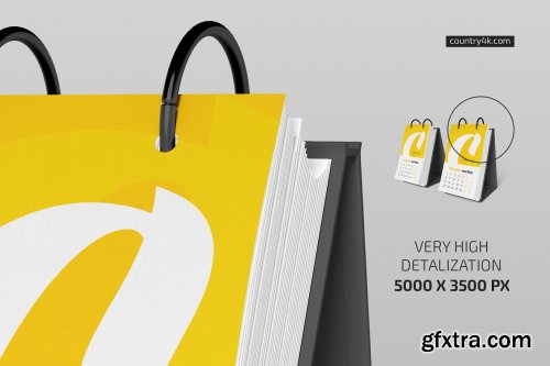 CreativeMarket - Desk Calendar Mockup Bundle 5671391