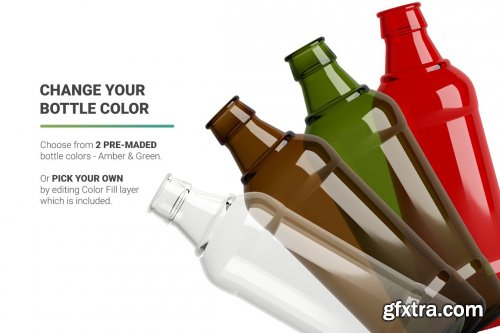 CreativeMarket - Beer Bottle Mockup 4998891