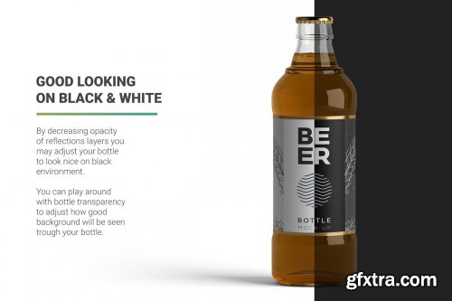 CreativeMarket - Beer Bottle Mockup 4998891