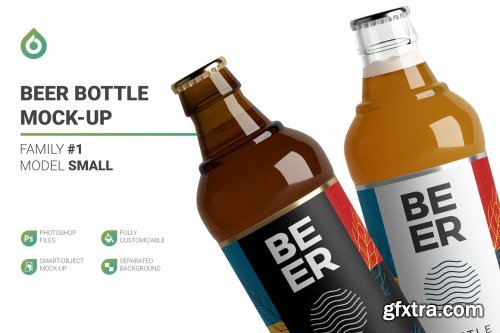 CreativeMarket - Beer Bottle Mockup 4998891