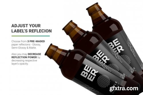 CreativeMarket - Beer Bottle Mockup 4998891