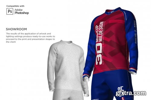 CreativeMarket - 3D Men's Soccer Kit Long Sleeve 5366039