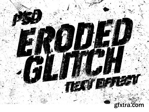 Eroded Text Effect Mockup 399591160