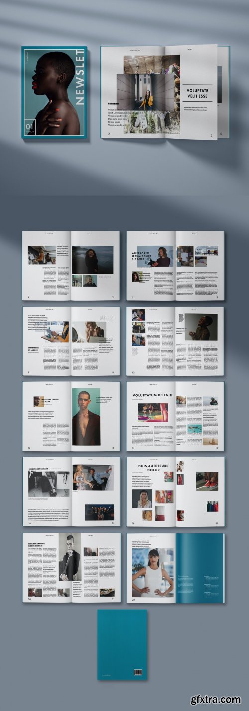 Modern Fashion Magazine Layout 399639159