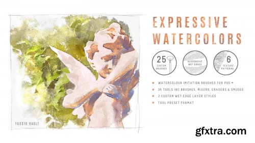 Expressive Watercolours for PS CS5+ - by Fausto Hault