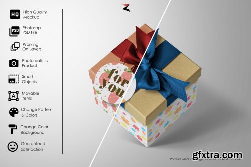 CreativeMarket - Gift Box Mockup 6K 5570092