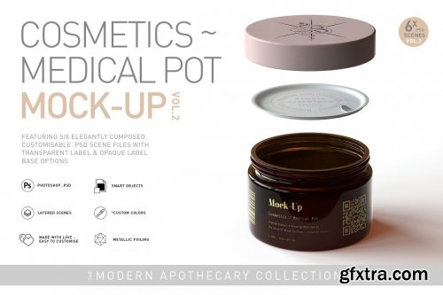 CreativeMarket - Cosmetic | Medical Pot Mock-Up Vol.2 5631853