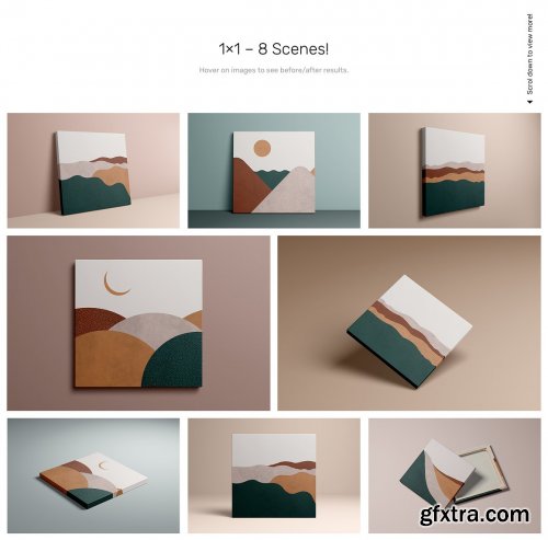 CreativeMarket - Canvas Mockups - Studio Scenes 5634260