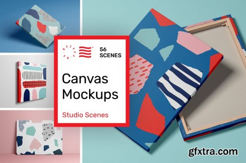 CreativeMarket - Canvas Mockups - Studio Scenes 5634260