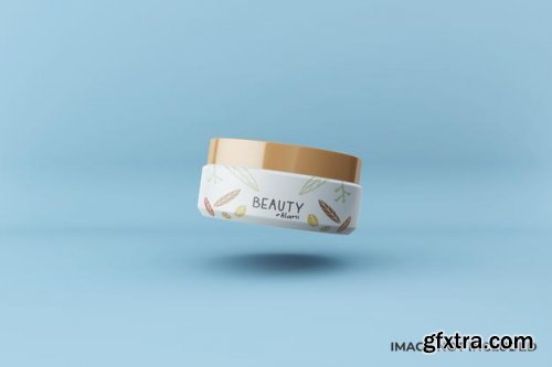 Cosmetic tube and box mockup