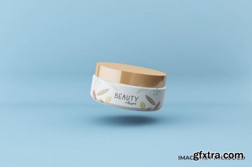 Cosmetic tube and box mockup