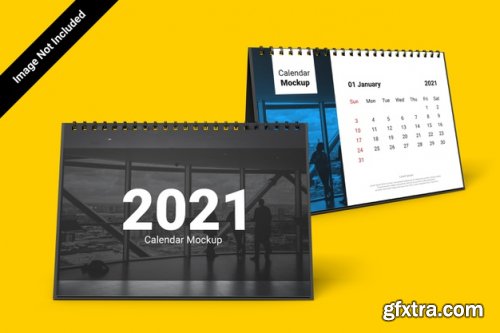 Landscape calendar mockup