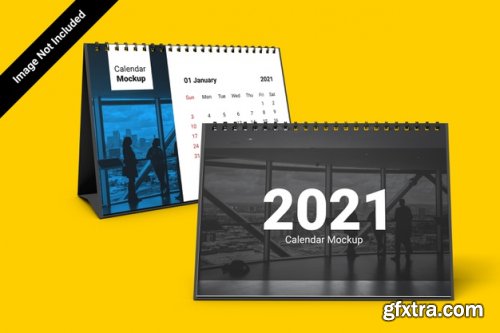 Landscape calendar mockup