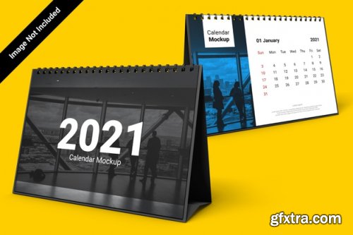 Landscape calendar mockup