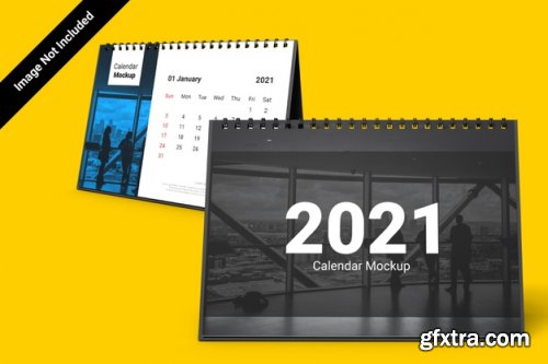 Landscape calendar mockup