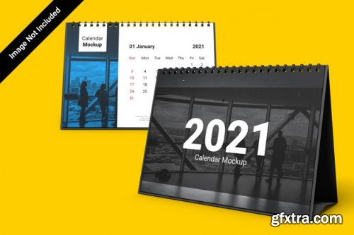 Landscape calendar mockup