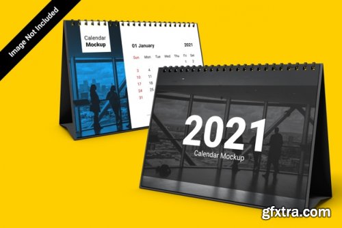 Landscape calendar mockup