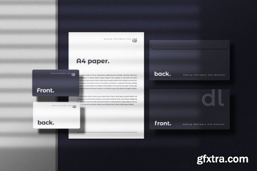 Corporate stationary mockup