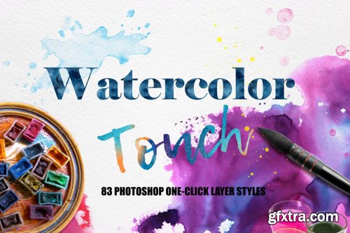 CreativeMarket - Watercolor Photoshop Layer Styles 5570845