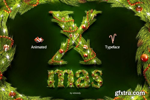 CreativeMarket - Christmas Animated Typeface 4164004