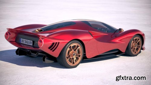 DeTomaso P72 2020 3d model