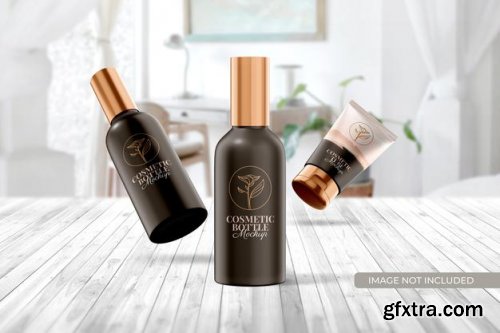 Cosmetic tube packaging mockup