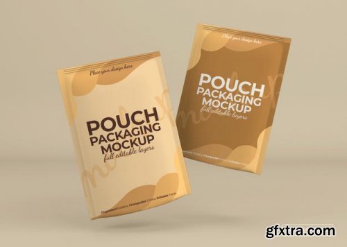 Pouch packaging mockup