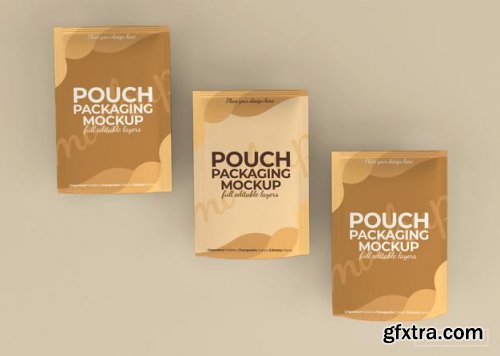 Pouch packaging mockup