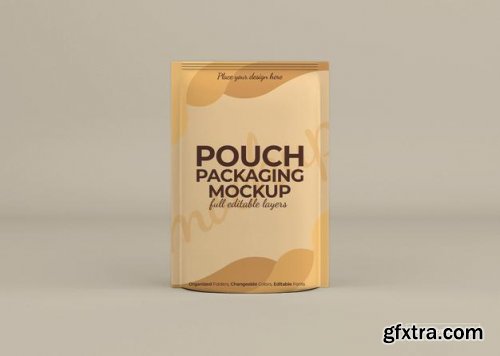 Pouch packaging mockup