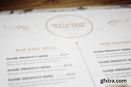 Classy Food Menu 7 Template