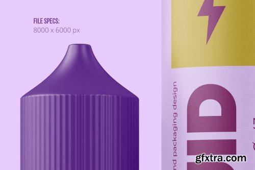 CreativeMarket - Vape Liquid Packaging Mockup 60ml 5697768