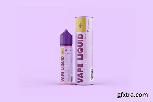 CreativeMarket - Vape Liquid Packaging Mockup 60ml 5697768