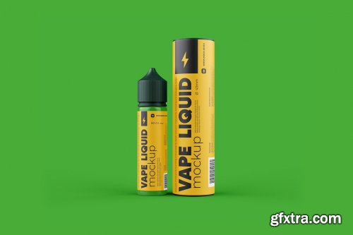 CreativeMarket - Vape Liquid Packaging Mockup 60ml 5697768