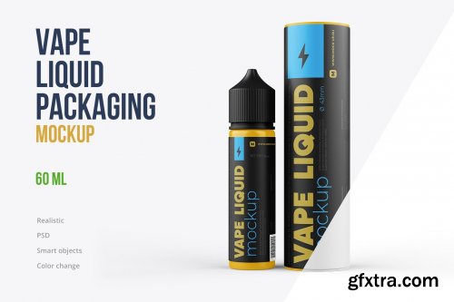 CreativeMarket - Vape Liquid Packaging Mockup 60ml 5697768