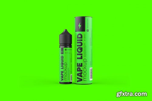 CreativeMarket - Vape Liquid Packaging Mockup 60ml 5697768