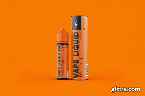 CreativeMarket - Vape Liquid Packaging Mockup 60ml 5697768