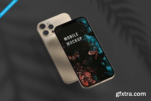 Beautiful smartphone multiple screen mockup