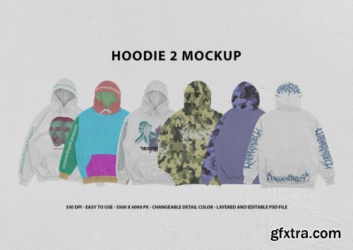 CreativeMarket - Hoodie 2 Mockup 5527756