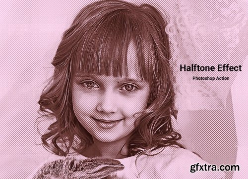 CreativeMarket - Halftone Effect Photoshop Action 5099129