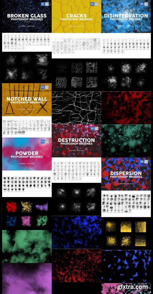 CreativeMarket - 3000 Photoshop Stamp Brushes Bundle 5657270