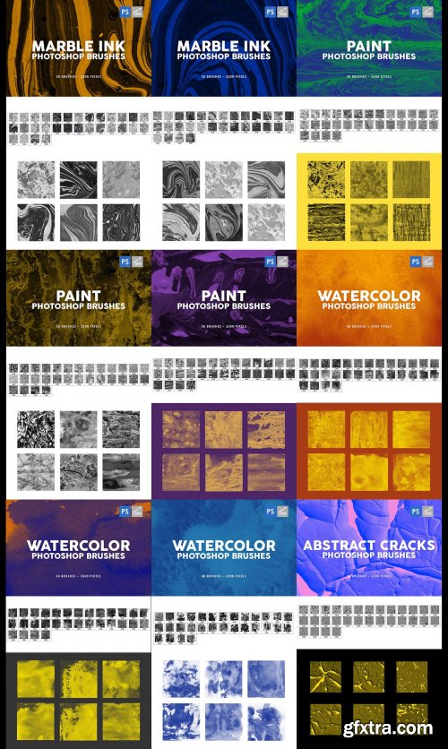 CreativeMarket - 3000 Photoshop Stamp Brushes Bundle 5657270