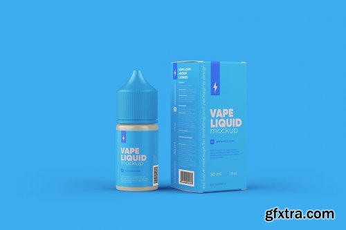 CreativeMarket - Vape Liquid Packaging Mockup 30ml 5731607