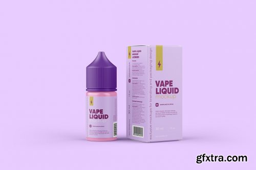 CreativeMarket - Vape Liquid Packaging Mockup 30ml 5731607