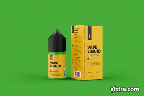 CreativeMarket - Vape Liquid Packaging Mockup 30ml 5731607