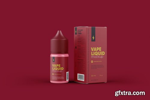 CreativeMarket - Vape Liquid Packaging Mockup 30ml 5731607