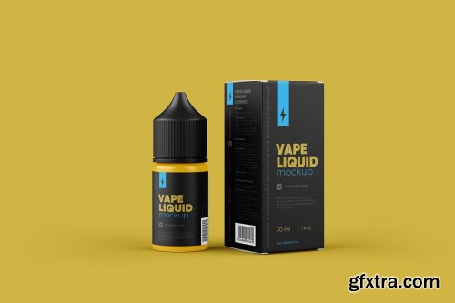 CreativeMarket - Vape Liquid Packaging Mockup 30ml 5731607