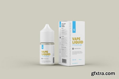 CreativeMarket - Vape Liquid Packaging Mockup 30ml 5731607