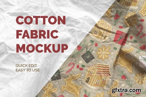 CreativeMarket - Cotton Fabric Mockup 5632631