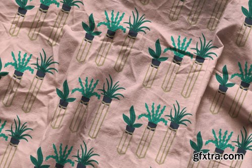 CreativeMarket - Cotton Fabric Mockup 5632631