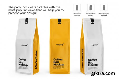 CreativeMarket - Coffee Bags PSD Mockups 5634584